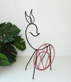 Zeldame metalen kunst -  Bambi Vintage Sculptur Jaren 50 60, Ophalen of Verzenden