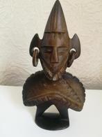 Statuette Africaine avec boucles d'oreilles, Antiquités & Art, Enlèvement ou Envoi