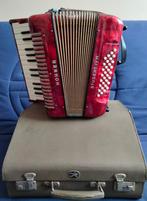 rode accordeon Hohner, Gebruikt, 32-bas, Toetsaccordeon, Ophalen