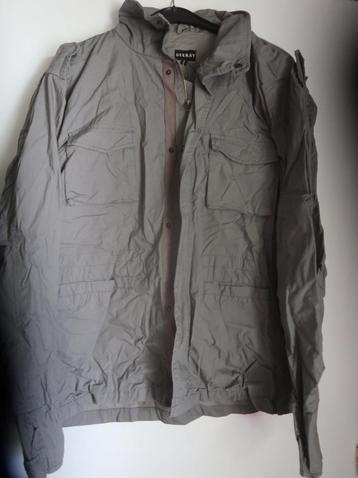 veste d'été pour homme, grande, neuve avec étiquette, capuch, Neuf, Gris, Taille 52/54 (L), Geekay
