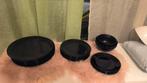 Zwarte borden van Ikea. Alles 5€, Huis en Inrichting, Keuken | Servies, Ophalen, Bord(en)