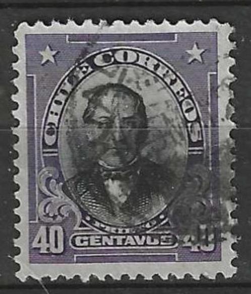 Chili 1912/1915 - Yvert 106 - Joaquín Prieto Vial (ST), Postzegels en Munten, Postzegels | Amerika, Gestempeld, Verzenden