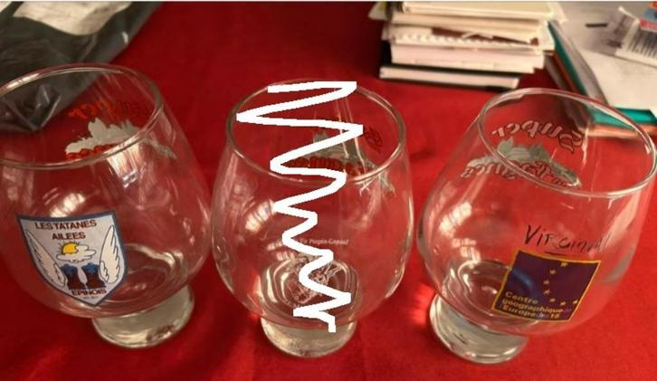 2 Super Des Fagnes-glazen, Verzamelen, Biermerken, Zo goed als nieuw, Glas of Glazen, Overige merken, Ophalen of Verzenden