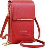 ENDAYCON Luxe Dames Schoudertas PU Leer - Crossbody Telefoon, Verzenden