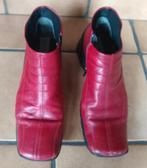 Bottines/bottines, rouge foncé, taille 38, Donn Adriana, Enlèvement, Boots et Botinnes, Porté, Donn Adriana