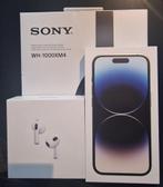 Bundeling voor iPhone 14 Pro, Airpod en Sony Headset, Telecommunicatie, Mobiele telefoons | Apple iPhone, Ophalen, 80 %, Wit, Zonder simlock