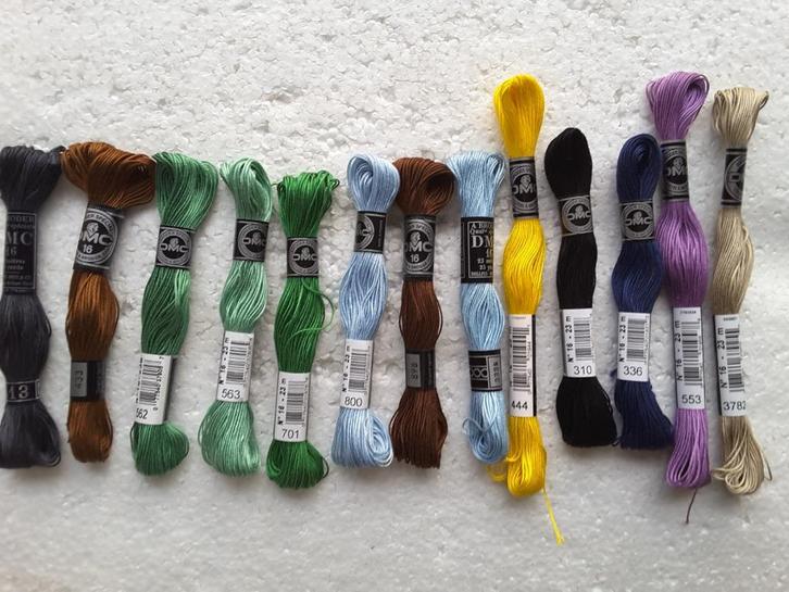 DMC borduurkatoen nr. 16 - 23 m, Hobby en Vrije tijd, Borduren en Borduurmachines, Nieuw, Borduurgaren of Zijde, Handborduren