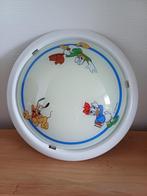 Vintage Plafondlamp Disney Donald/Pluto Perfecte staat, Ophalen, Zo goed als nieuw, Glas