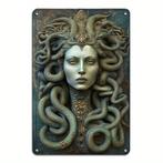 Vintage metalen bordje Medusa (30x20cm), Ophalen of Verzenden, Nieuw