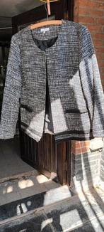 Gekleed vestje zwart met franjes 40, Ophalen, Zo goed als nieuw, Maat 38/40 (M), Wit