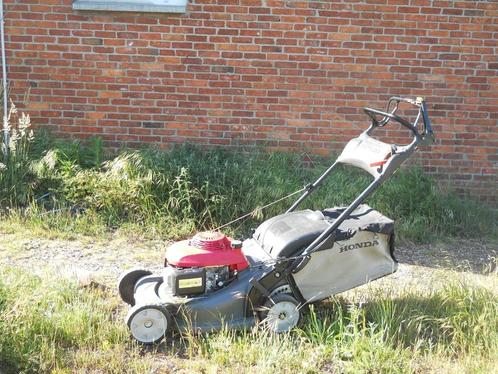 grasmachine honda hrx 476 hydrostaat, Tuin en Terras, Grasmaaiers, Gebruikt, Benzine-grasmaaier, 40 t/m 49 cm, Cirkelmaaier, Opvangzak