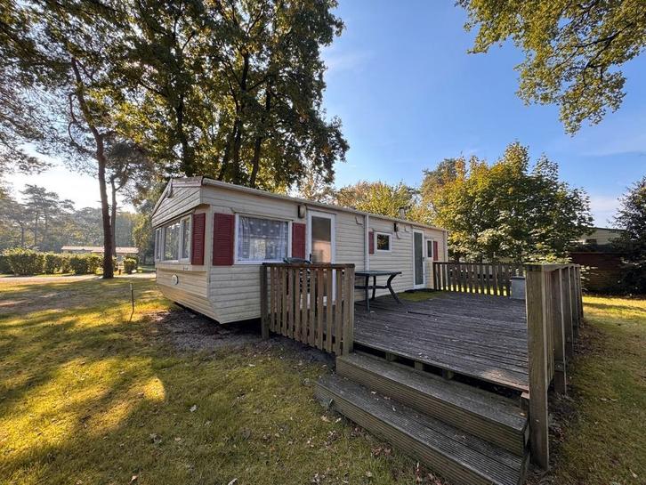 Ruime stacaravan te koop in goede staat, Caravans en Kamperen, Stacaravans, tot en met 6, Ophalen
