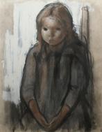 Paul Smolders (1921-1997): Meisje (73 x 92 cm), Antiek en Kunst, Kunst | Schilderijen | Klassiek, Ophalen