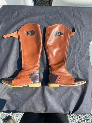 QHP Rijlaars maat 38 (echt leer) beschikbaar voor biedingen