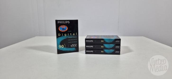 Philips DCC Cassettebandje | 90 Minuten | Tape | Nieuw, Cd's en Dvd's, Cassettebandjes, Nieuw in verpakking, Onbespeeld, 2 t/m 25 bandjes
