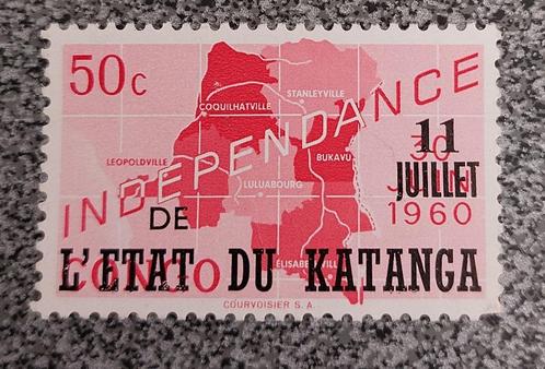 Postzegel Katanga OBP 41, Postzegels en Munten, Postzegels | Europa | België, Zonder gom, Ophalen of Verzenden