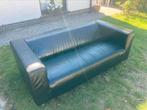 Zetel met lederen look, Ophalen, Kunststof, Gebruikt, Tweepersoons