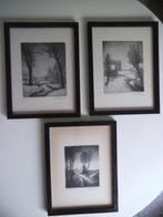 Lot 3 etsen Emiel De Cooman, Antiek en Kunst, Ophalen of Verzenden