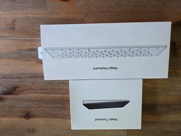 Magic trackpad zwart en magic keyboard wit., Informatique & Logiciels, Enlèvement, Comme neuf, Blanc