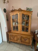 Meuble vitrine bois massif, Ophalen, Zo goed als nieuw