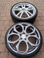 Velgen 18/20 duim  4 velgen AZEV 2 delige + banden, Ophalen, Gebruikt, Velg(en)