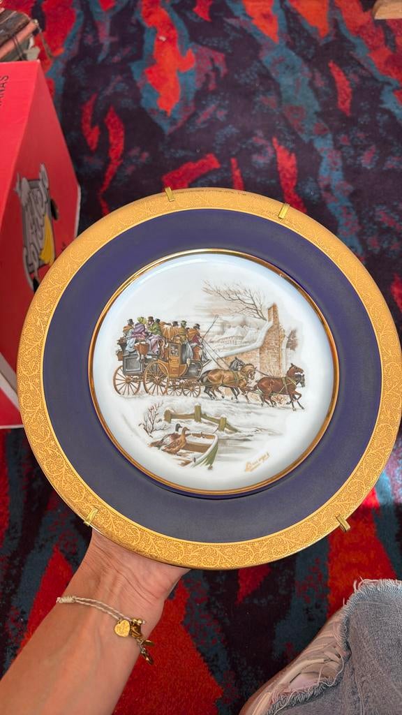 Assiette porcelaine de Limoges, Antiquités & Art, Antiquités | Porcelaine, Enlèvement