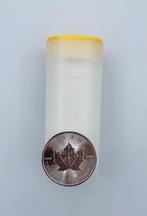 Tube zilver munten Maple Leaf 25 x 1oz Canada 2017, Postzegels en Munten, Edelmetalen en Baren, Ophalen, Zilver