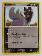 Pokémonkaart Poochyena EX Holon Phantoms 80/110, Hobby en Vrije tijd, Verzamelkaartspellen | Pokémon, Gebruikt, Ophalen of Verzenden