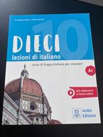 Dieci A1 book only (lesbook Italiaans A1), Ophalen, Nieuw, Niet van toepassing, Alma Edizioni