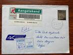 Zilveren zegel Nederland op brief naar België!!!!!, Enlèvement ou Envoi