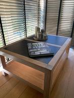 Massief eiken salontafel, Huis en Inrichting, Tafels | Salontafels, Ophalen, 100 tot 150 cm, Eikenhout, 50 tot 100 cm