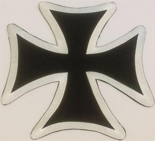 Iron Cross stoffen opstrijk patch embleem #12, Motoren, Accessoires | Overige, Nieuw, Verzenden