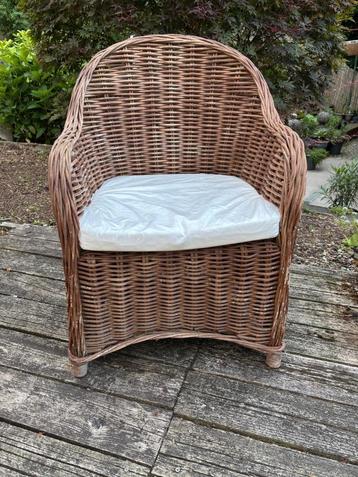 Fauteuil de jardin en rotin (H: 90 / larg: 60 / P: 50 cm), Enlèvement, Utilisé, Rotin