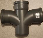 Sanitaire dubbel T-stuk 90mm, Ophalen of Verzenden, Nieuw, Overige typen