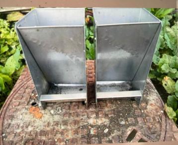 Inox voederbakken voor hond, kippen, konijnen,eenden, Enlèvement, Comme neuf