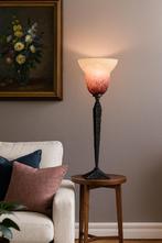 vintage Art Deco lamp pate de verre, Ophalen of Verzenden