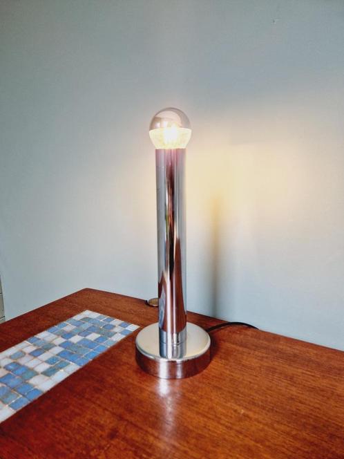 Lampe de table tubulaire en métal chromé, années 70, Maison & Meubles, Lampes | Lampes de table, Utilisé, Moins de 50 cm, Métal