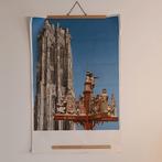 Grote Poster Sint Rombouts Kathedraal Toren Mechelen Malines, Ophalen of Verzenden
