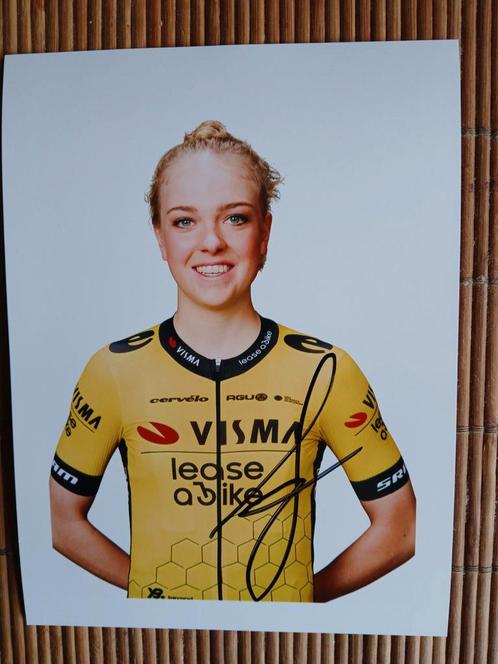 Gesigneerde foto van Fem van Empel., Sports & Fitness, Cyclisme, Neuf, Envoi