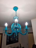 Lustre 4 branches bleu, Maison & Meubles, Lampes | Suspensions, Comme neuf