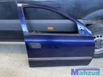 OPEL ASTRA G Blauw Z282 Rechts rechter voor deur portier, Auto-onderdelen, Ophalen of Verzenden, Gebruikt, Opel, Deur