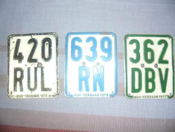 plaques d'immatriculation de cyclomoteur allemand des années, Enlèvement ou Envoi