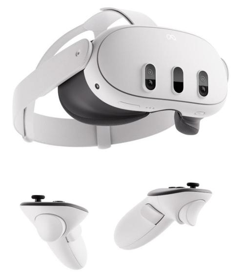 Meta Quest 3 512 Go Blanc + Meta Quest 3/3S Carrying Case, Games en Spelcomputers, Virtual Reality, Zo goed als nieuw, Overige platformen