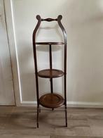 antieke Engelse etagere cakestand in mahonie, Ophalen of Verzenden