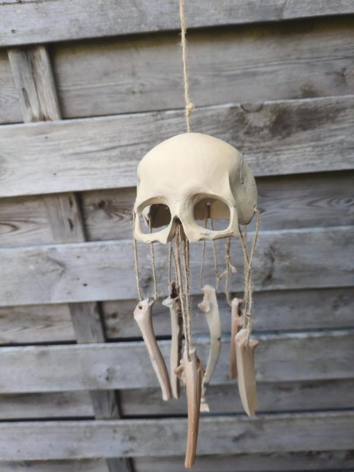 windgong schedel, Huis en Inrichting, Woonaccessoires | Overige, Nieuw, Verzenden