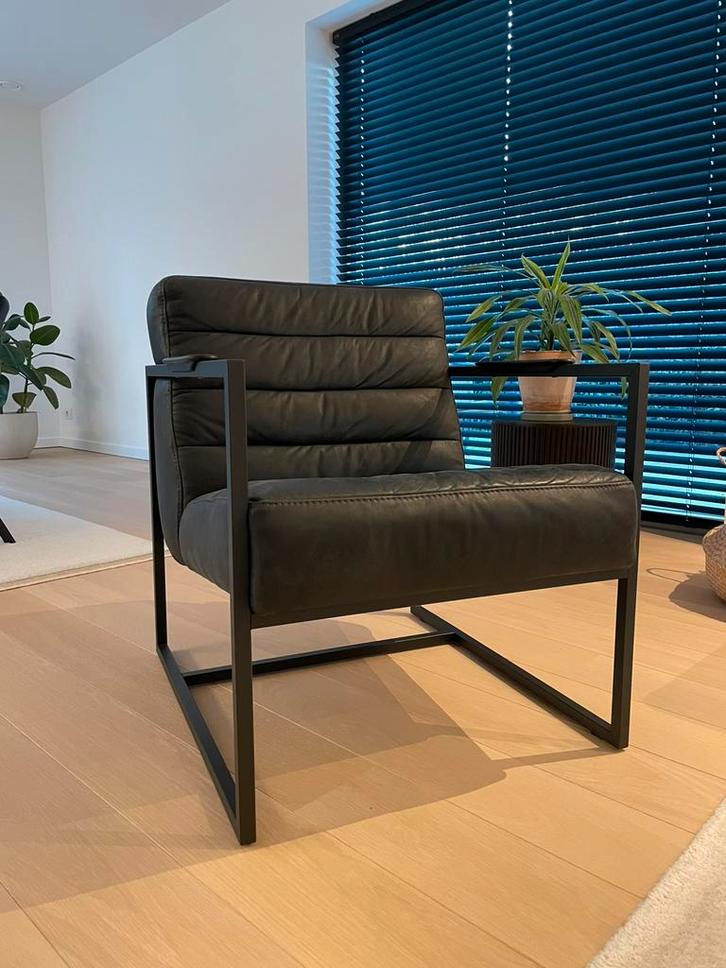 Lederen éénzit, Maison & Meubles, Fauteuils, Comme neuf, Cuir, Enlèvement