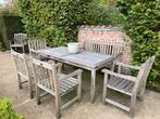 TOPPER-Mooie hard houten tuinset TEAK, tafel, bank, 5 stoele, Ophalen, Gebruikt, Bank, Hardhout