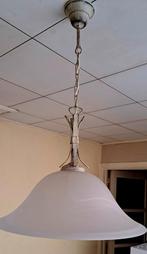 Luster mat glas, landelijke stijl, Huis en Inrichting, Ophalen, Zo goed als nieuw
