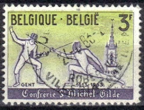 Belgie 1963 - Yvert/OBP 1247 - Gentse Schermersgilde (ST), Postzegels en Munten, Postzegels | Europa | België, Gestempeld, Sport