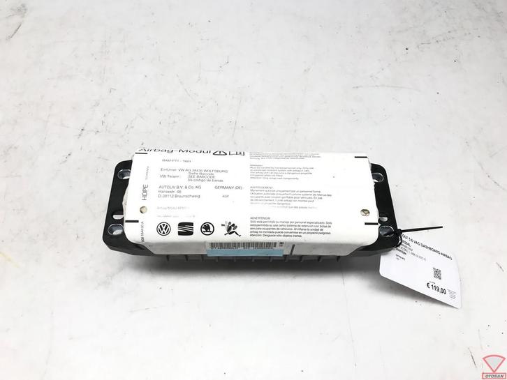 VW Golf 5 6 Scirocco VAG Airbag de tableau de bord 1K0880204, Autos : Pièces & Accessoires, Autres pièces automobiles, Volkswagen